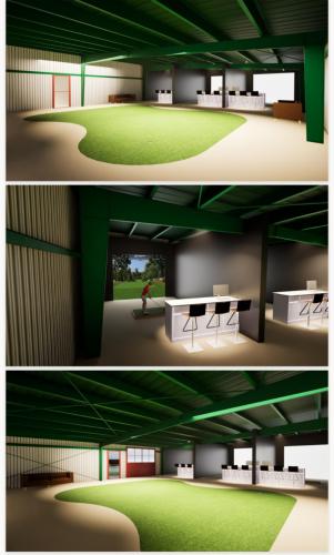 Roanoke Country Club VA - Indoor Golf Facility